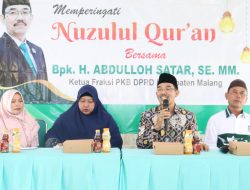 Reses di Bulan Suci, Ketua Fraksi PKB Kab. Malang Bagikan Ratusan Bingkisan pada Guru Ngaji dan Kaum Dhu’afa