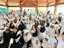 Rumah Djoeang HSM Gandeng Fatayat NU Gondanglegi Santuni Ratusan Anak Yatim