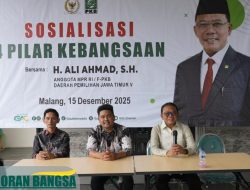 Gus Ali Teguhkan Komitmen Kebangsaan Kader Milenial Malang lewat Sosialisasi Empat Pilar