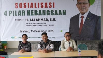 Gus Ali Teguhkan Komitmen Kebangsaan Kader Milenial Malang lewat Sosialisasi Empat Pilar