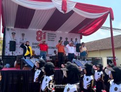 KKN-T 02 UNIRA Malang Sukseskan Lomba Baris-Berbaris di Sumberpucung