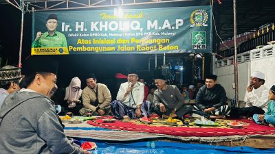 Tasyakuran Rabat Beton Desa Sidodadi, Warga Apresiasi Konsistensi Abah Kholiq Kawal Aspirasi