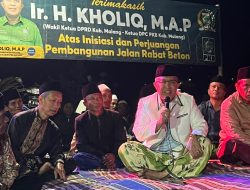 Tasyakuran Pembangunan Jalan Rabat Beton, Warga Sumbernongko Sampaikan Terima Kasih kepada Abah Kholiq